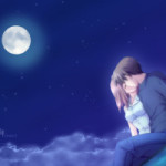 gambar kartun jepang romantis kiss