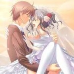 gambar kartun jepang romantis pernikahan