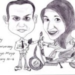 gambar kartun muslimah berpasangan aniversary