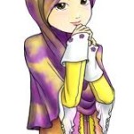 gambar kartun muslimah comel manis