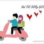 gambar kartun muslimah lucu romantis banget