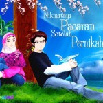 gambar kartun muslimah romantis banget