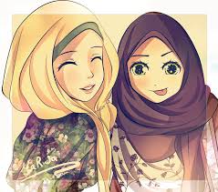 gambar kartun muslimah