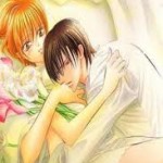 gambar kartun romantis jepang di kasur