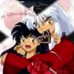 gambar kartun romantis jepang inuyasa