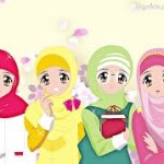 gambar kartun sahabat muslimah comel