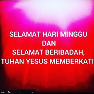 Gambar DP BBM Kata Ucapan Selamat hari minggu kristen