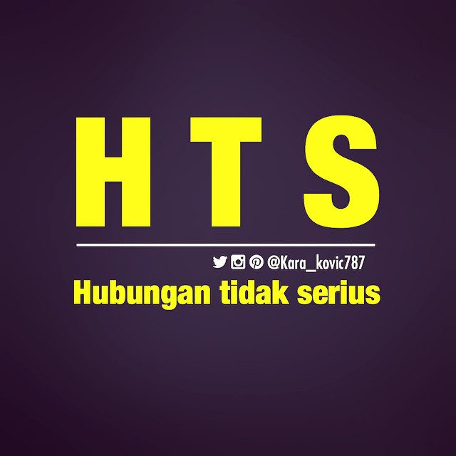 dp bbm cinta singkatan HTS