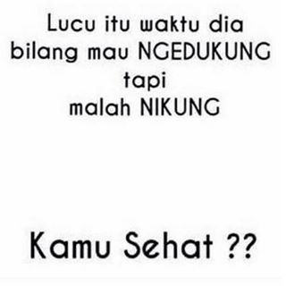 dp bbm kata sindiran cinta lucu