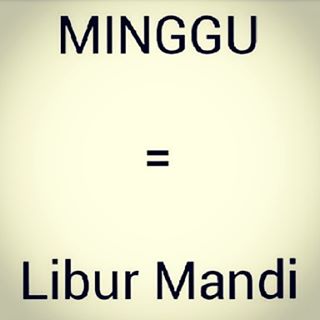 gambar kata kata hari minggu lucu
