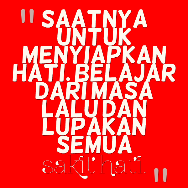 kata kata sakit hati