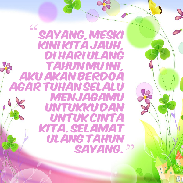 sticker ucapan selamat ualng tahun untuk pacar yang jauh