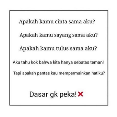 dp bbm baper gak peka