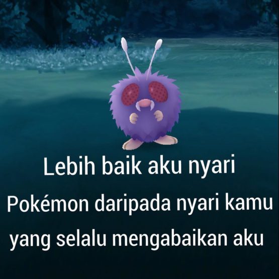 dp bbm pokemon lelah nyari kamu